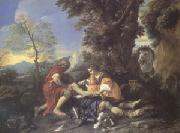 MOLA, Pier Francesco Herminia and Vafrino Tending the Wounded Tancred (mk05) oil painting picture wholesale